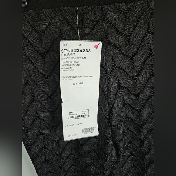 Joseph Ribkoff NWT Crochet Knit Open Weave Pants - Picture 3 of 5